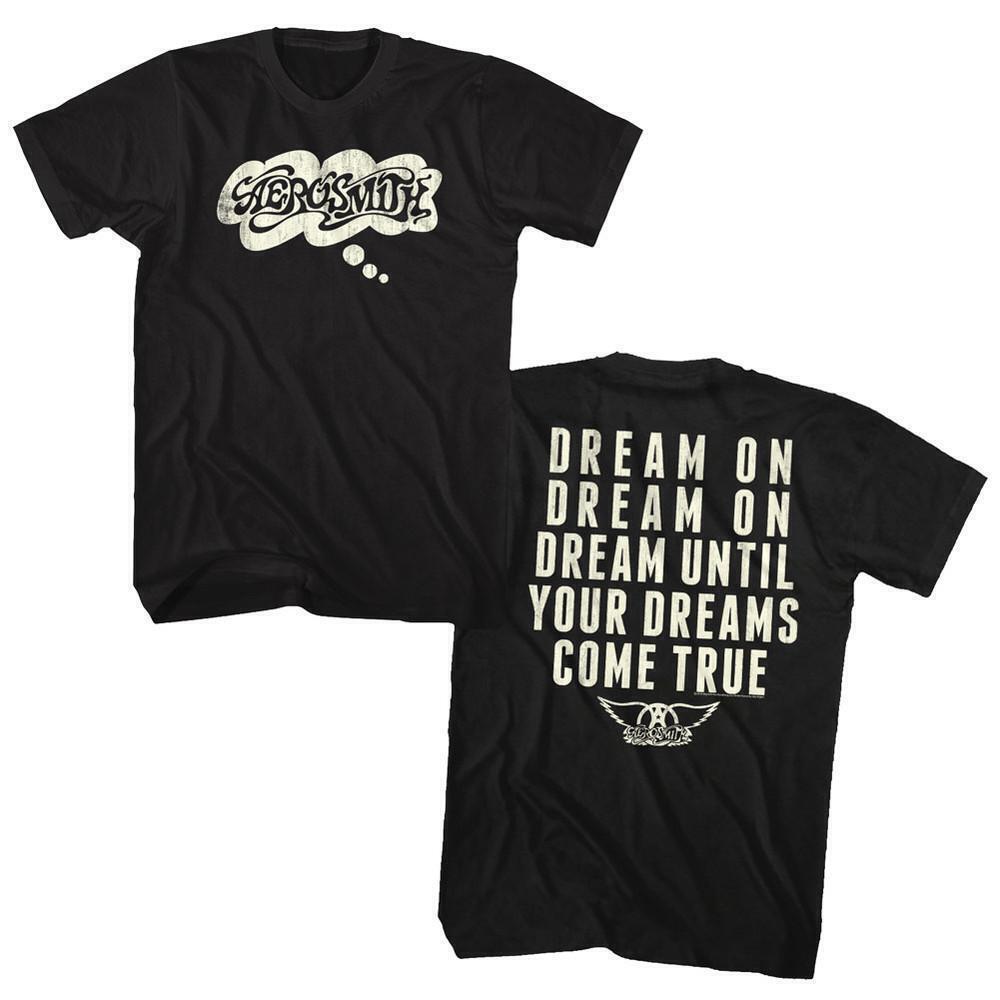 Aerosmith Dream On Black Adult T Shirt 2 Sided